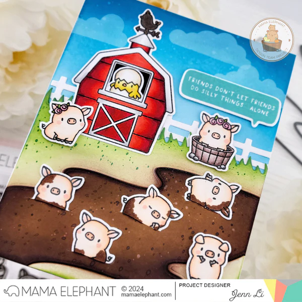 Bild 3 von Mama Elephant - Clear Stamps LITTLE PIG AGENDA