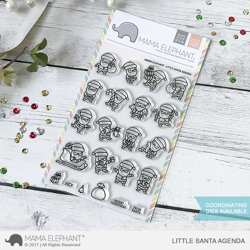 Bild 1 von Mama Elephant - Clear Stamps LITTLE SANTA AGENDA - Weihnachtsmann