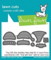 Lawn Fawn Cuts  - Stanzschablone Tiny Gift Box Holiday Hats add-on Weihnachten Mütze