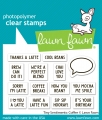 Lawn Fawn Clear Stamps - tiny sentiments: coffee