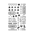 Hero Arts Clear Stamps - Retro Game