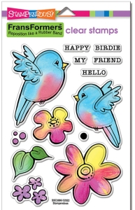 Stampendous-Perfectly-Clear-Stamps-Set----FransFormer-Birdies