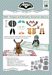 Karen-Burniston-Dies--Stanzen---Penguin-and-Reindeer-Snowman-Add-ons