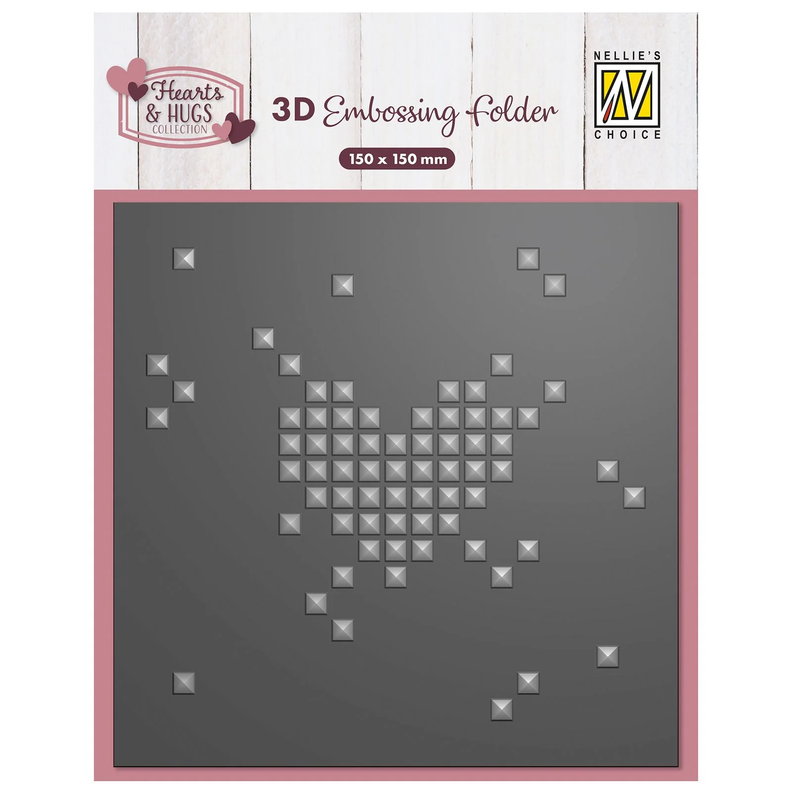 Nellies-Choice--3D-Embossing-Folder-Pixel-Heart