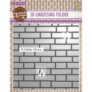 Nellies-Choice-3D-Embossing-Folder---Hintergrund-Mauer