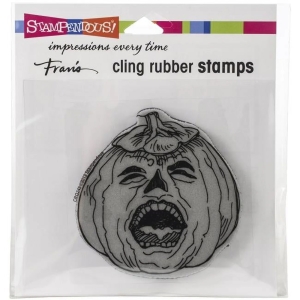 Stampendous-Cling-Stamps--Pumpkin-Scream---Stempelgummi