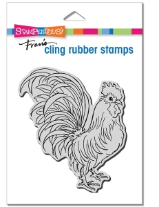 Stampendous-Cling-Stamps-Rooster-Rubber-Stamp