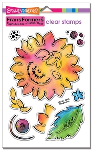 Stampendous-Perfectly-Clear-Stamps-Set----FransFormer-Sunflower