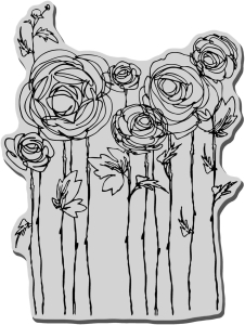 Stampendous-Cling-Stamps-Ranunculus-Rubber-Stamp