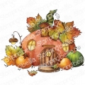 Bild 1 von Gummistempel Stamping Bella Cling Stamp PUMPKIN HOUSE BACKDROP RUBBER STAMP