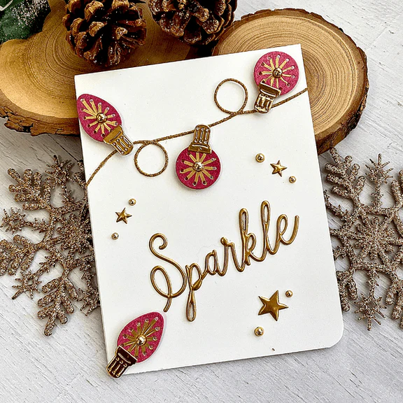 Bild 4 von Spellbinders Stitched String Lights Etched Dies - Stanz-Set