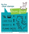 Bild 1 von Lawn Fawn Clear Stamps - little dragon flip-flop