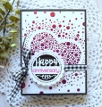 Bild 4 von Whimsy Stamps Stencil - Speckled Heart - Herz