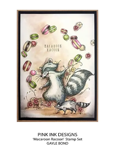 Bild 8 von Pink Ink Designs - Stempel Macaroon Racoon - Waschbär