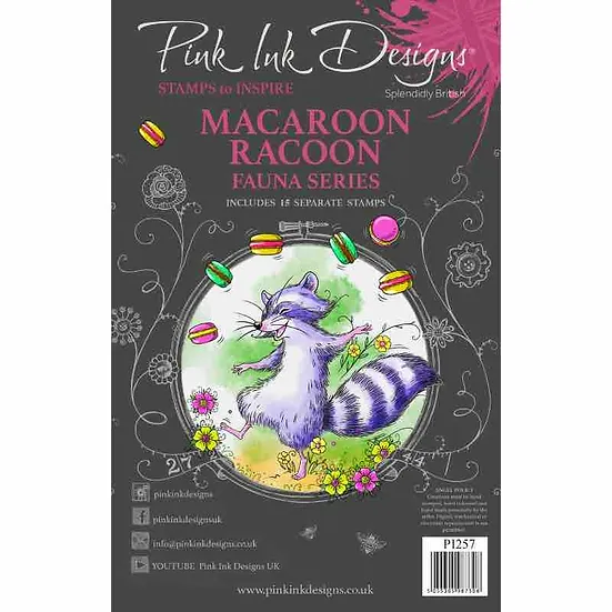 Bild 1 von Pink Ink Designs - Stempel Macaroon Racoon - Waschbär