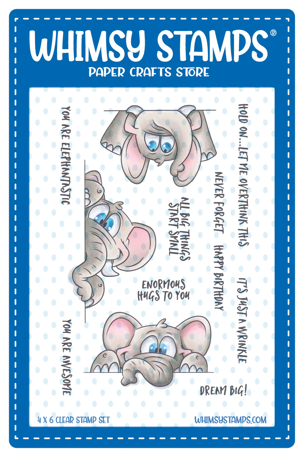 Bild 1 von Whimsy Stamps Clear Stamps  - Elephantastic - Elefanten