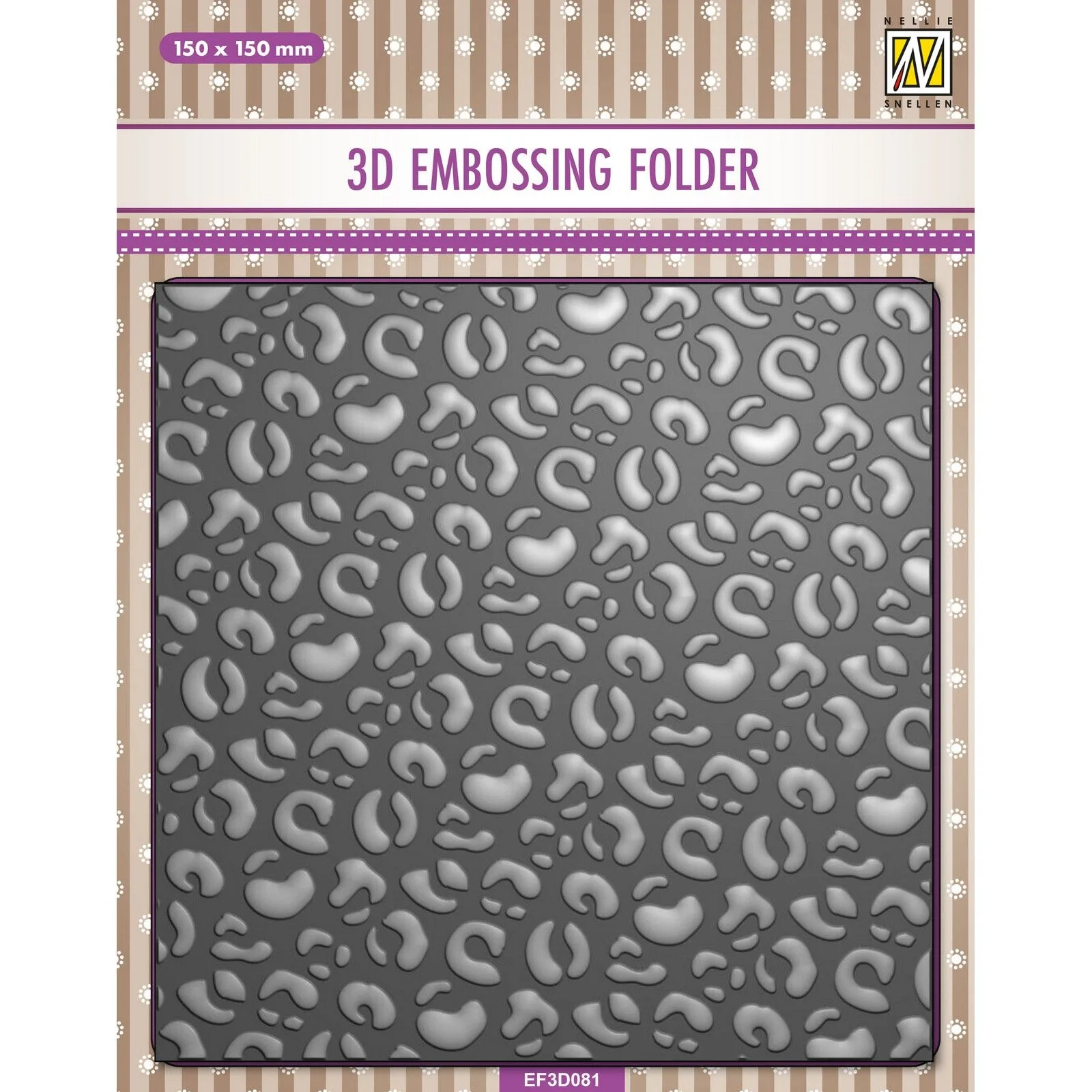 Bild 1 von Nellie‘s Choice 3D Embossing Folder - Leopard 