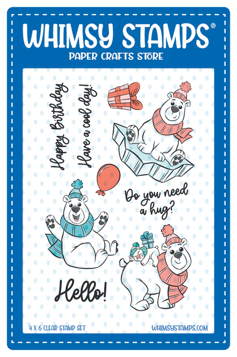 Bild 1 von Whimsy Stamps Clear Stamps - Polar Bear Birthday