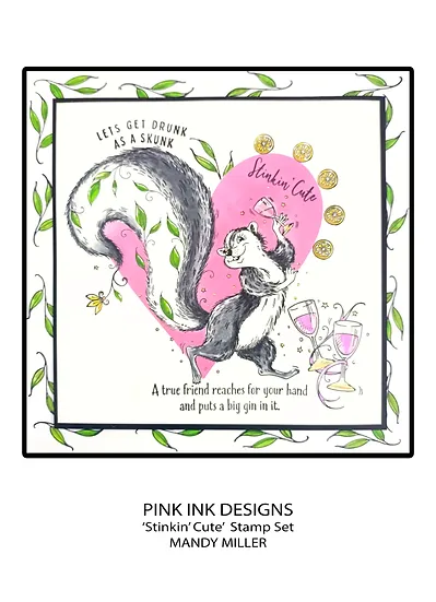 Bild 6 von Pink Ink Designs - Stempel Stinkin' Cute Skunk - Stinktier