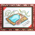 Bild 5 von Stampendous Perfectly Clear Stamps - Santa Frame - Weihnachtsmann