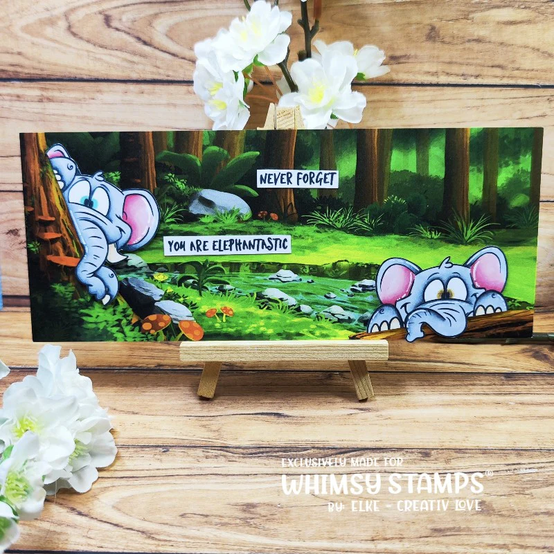 Bild 10 von Whimsy Stamps Clear Stamps  - Elephantastic - Elefanten