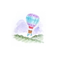 Bild 4 von Art Impressions Clear Stamp-Set - Hot Air Balloon Set