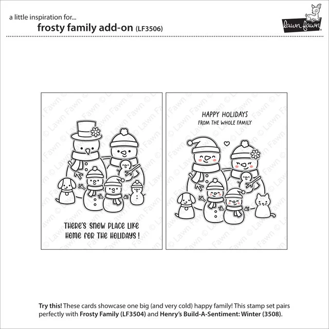 Bild 17 von Lawn Fawn Clear Stamps - frosty family add-on