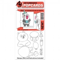 Art Impressions Clearstamps PopCard Panda