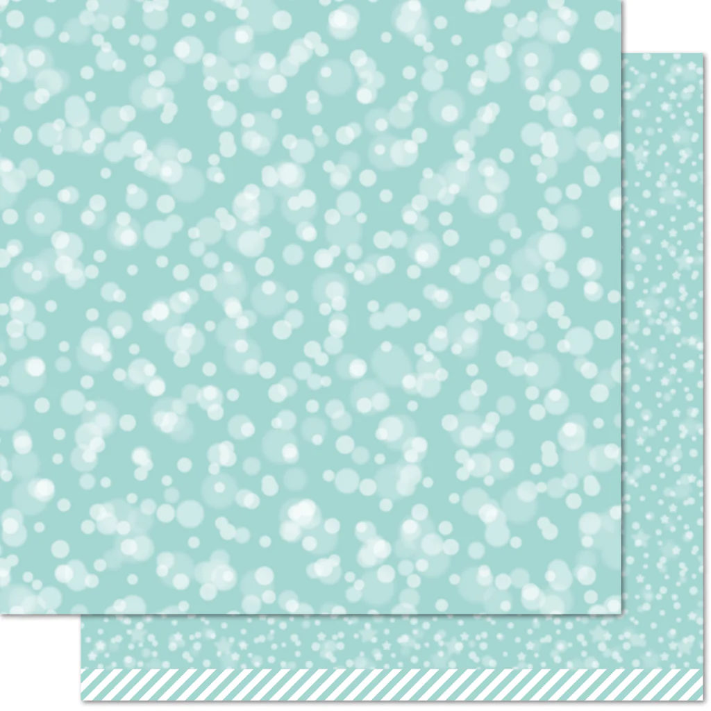 Bild 1 von Scrapbookpapier 12" - Lawn Fawn - ice blue bokeh