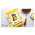 Bild 2 von Crackerbox & Suzy Stamps Cling - Gummistempel Crayons - Wachsmalstifte