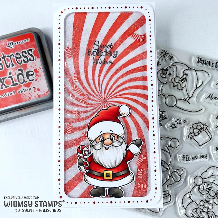 Bild 3 von Whimsy Stamps Clear Stamps - Santa and Friends