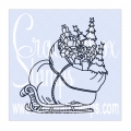 Crackerbox & Suzy Stamps Cling - Gummistempel Grinch Sleigh