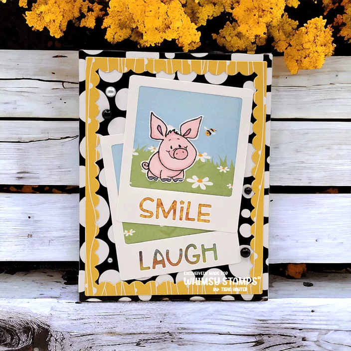 Bild 8 von Whimsy Stamps Clear Stamps - Piggies Crushed It