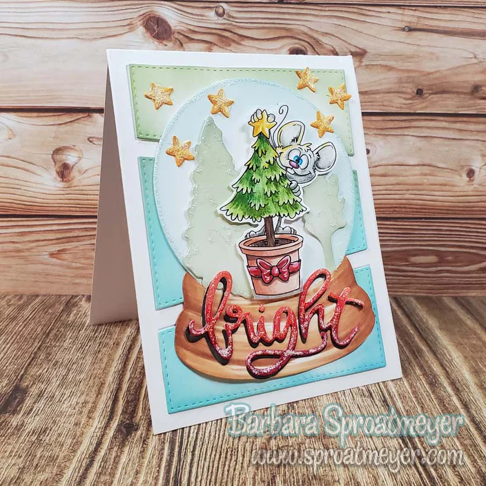 Bild 8 von Whimsy Stamps Clear Stamps - Holiday Snowglobe