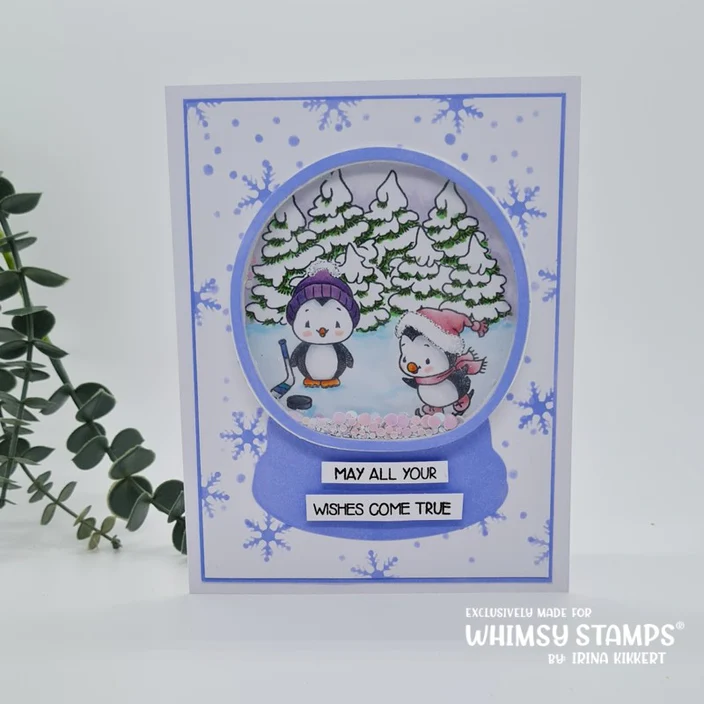 Bild 5 von Whimsy Stamps Clear Stamps - Holiday Snowglobe
