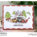 Bild 2 von Gummistempel Stamping Bella Cling Stamp THREE OWLS CAROLING