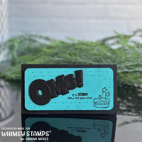 Bild 14 von Whimsy Stamps Die Stanze  -  OMG! Word and Shadow