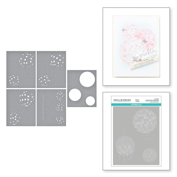 Bild 8 von Spellbinders Stencil - Layered Disco Impressions Stencil i