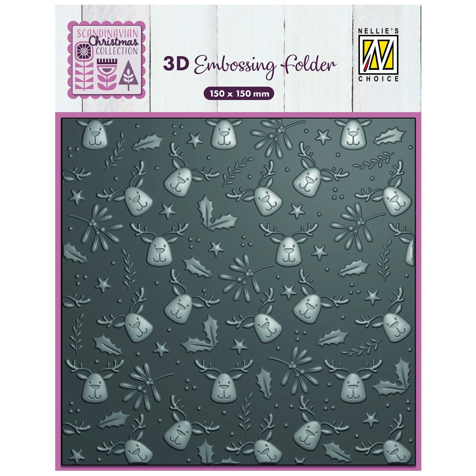 Nellie‘s Choice 3D Embossing Folder - Moose