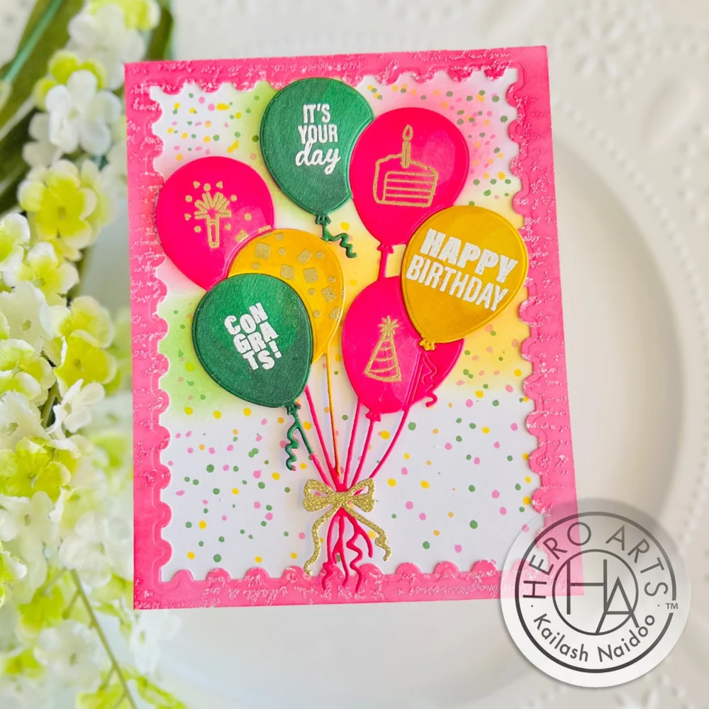 Bild 4 von Hero Arts Stanze - Balloon Bunch Fancy Dies (E) Luftballon