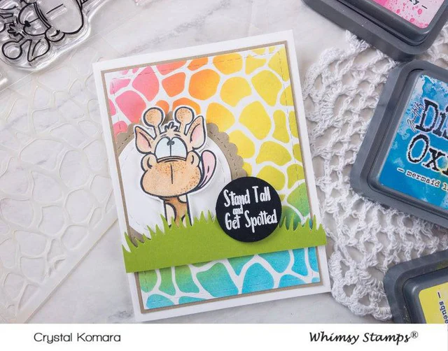 Bild 9 von Whimsy Stamps Stencil - Giraffe