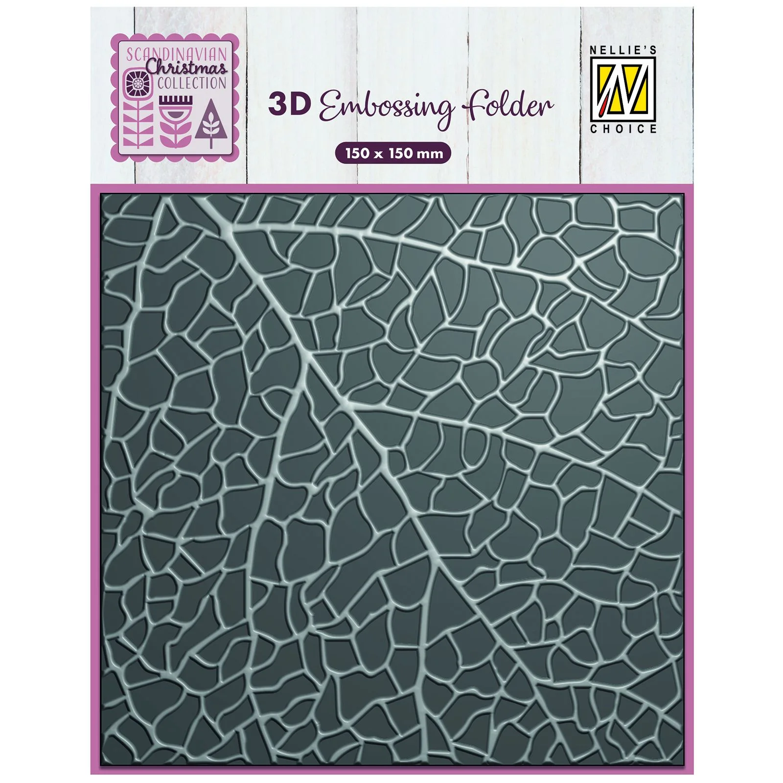 Nellie‘s Choice 3D Embossing Folder - Leaf grain