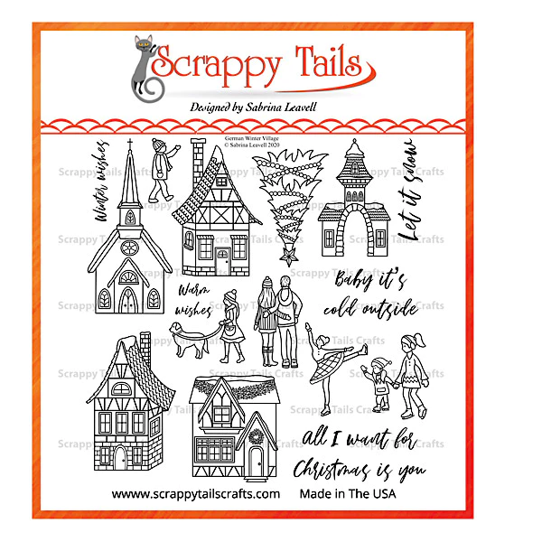 Scrappy Tails Clear Stamp-Set  - Christmas Market