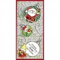 Bild 2 von Stampendous Perfectly Clear Stamps - Santa Frame - Weihnachtsmann