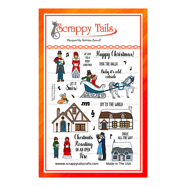 Scrappy Tails Clear Stamp-Set  - English Village