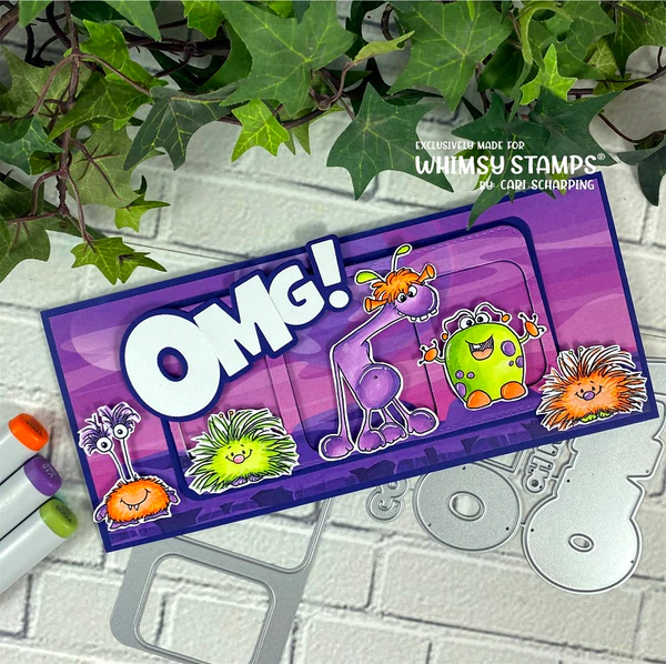 Bild 10 von Whimsy Stamps Die Stanze  -  OMG! Word and Shadow