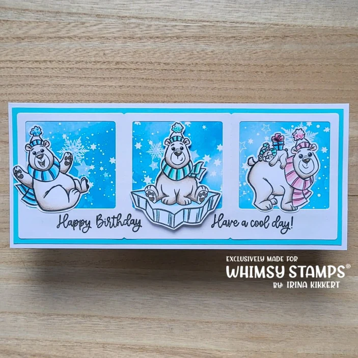 Bild 2 von Whimsy Stamps Clear Stamps - Polar Bear Birthday