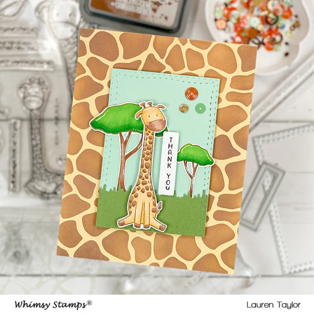 Bild 15 von Whimsy Stamps Stencil - Giraffe