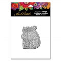 Stampendous Cling Stamp Gummistempel Laurel Burch Zigzag Cats