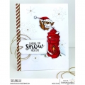 Bild 3 von Gummistempel Stamping Bella Cling Stamp HOLIDAY OWL SENDING A CARD